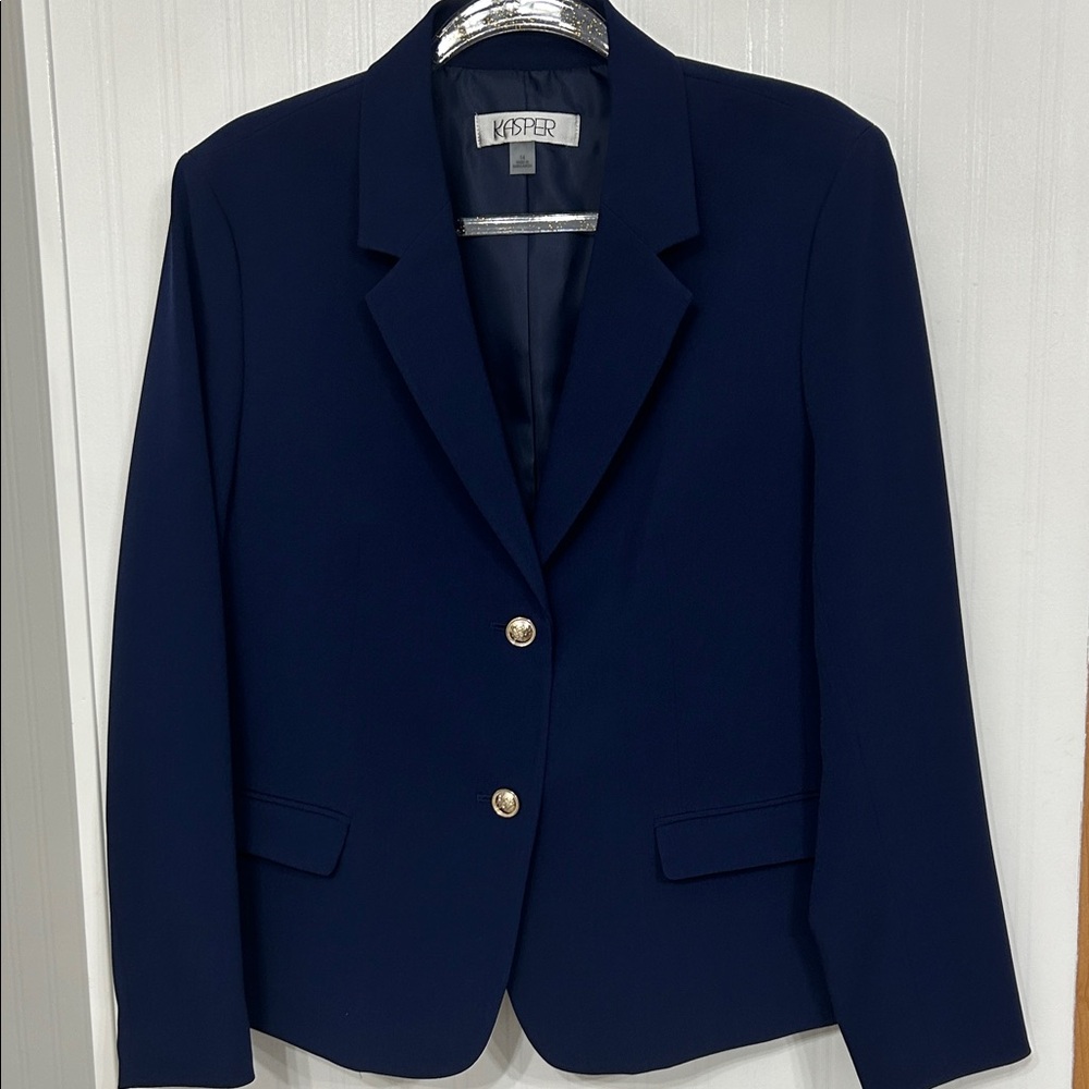 Women’s Sharp Kasper navy blazer, size 14